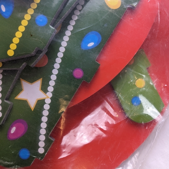 Oriental Trading NIP Christmas Tree Cupcake Holder green red cardboard - Picture 7 of 13